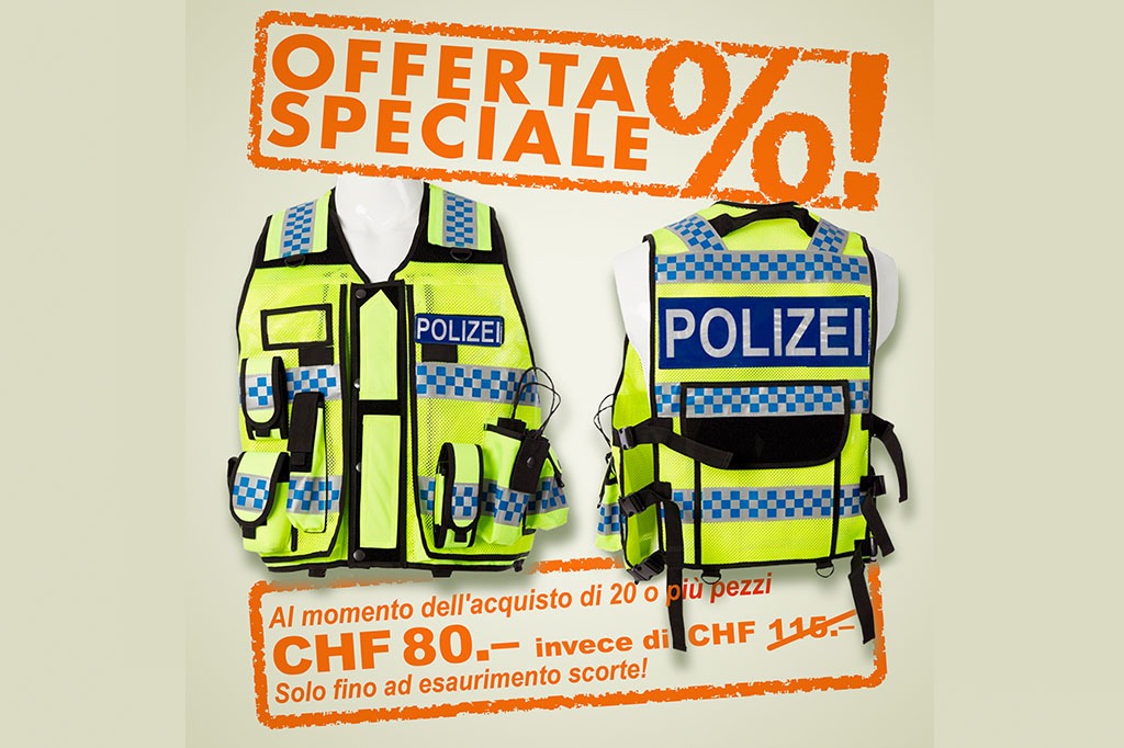 Gilet tattico d'azione giallo fosforescente - Metal Badge