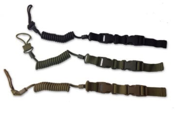 Tactical Lanyard für Waffen, Messer, Schlüssel mit elastischem Spiralkabel