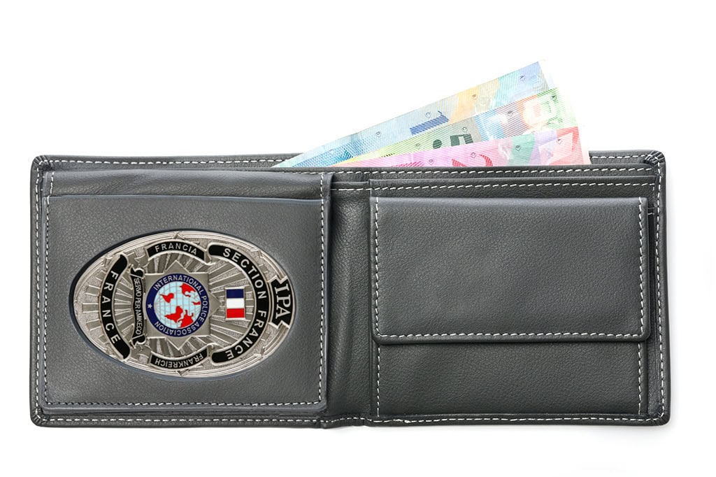 Leather wallet "Personal" IPA France