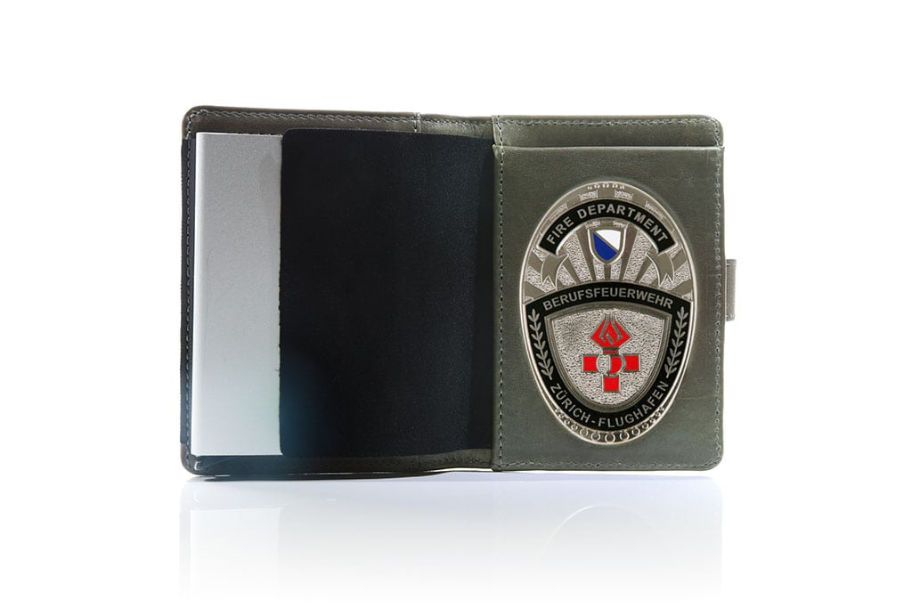 Leather case "Priority" Fire Brigade Zurich Airport