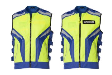 Tactical vest, yellow / blue