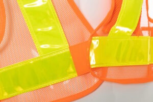 Gilet jaune lumineux LED jaune ou orange