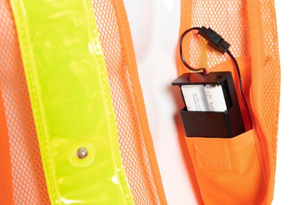 Reflective vest with LED