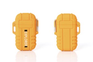 Accendino USB elettrico Dual Arc, Plasma-Lighter - arancione