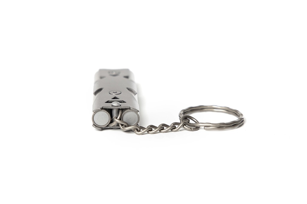 Pfeife mit Schlüsselring Schlüsselanhänger Aluminium Pfeife Notfall Selbsthilfe 