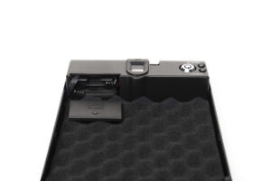 Cassaforte biometrica per pistola / cassaforte per impronte digitali  OS120SE - Metal Badge