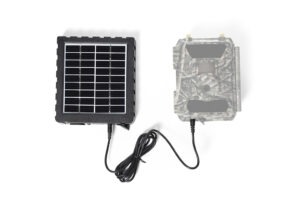Solar panel with integrated battery for wildlife cameras and other 12V  electronic devices - Metal Badge