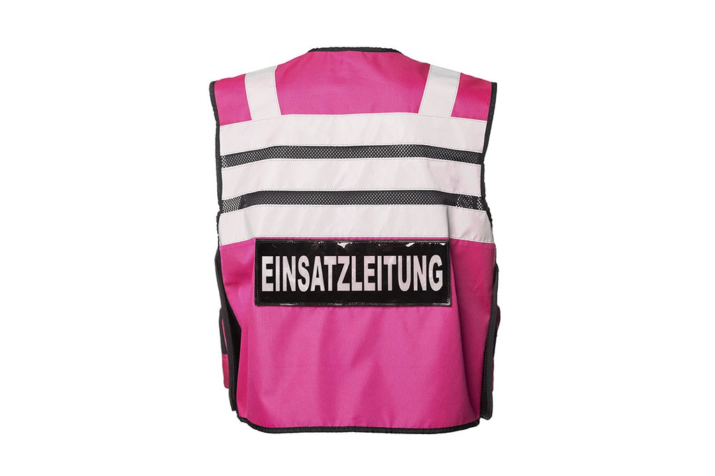 Tactical vest pink with reflectors and Velcro