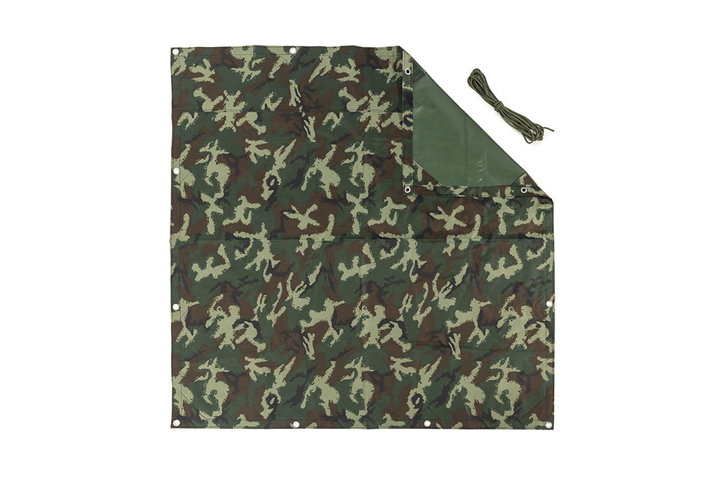 Modèle De Camouflage Réaliste Toile De Bâche Militaire Photo stock