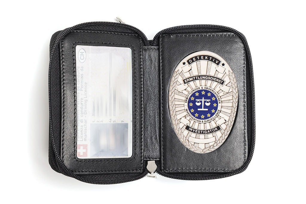 Leather pouch «Spirit» investigator EU, engraving