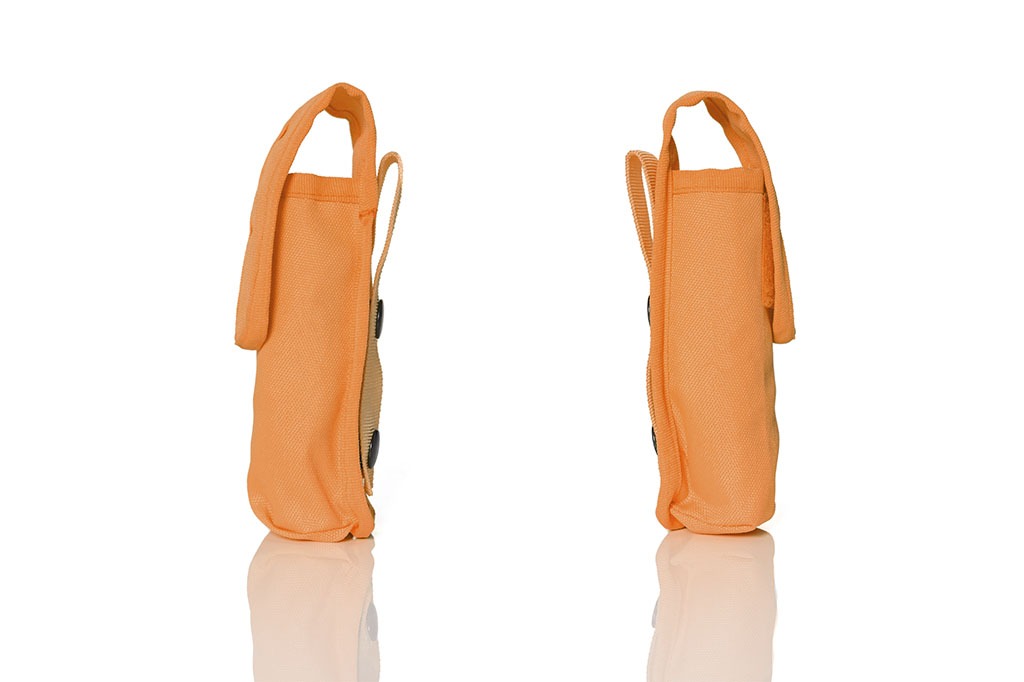 Poche modulaire multi-outils, lampe de poches, couteau pour ceintures, sacs  à dos et gilets de combat - orange lumineux - Metal Badge