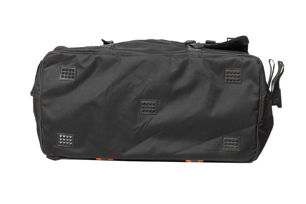 Einsatztasche mit Reflektoren - Rundumlaufende sicherheits  Reflektierstreifen in silber / orange - Metal Badge