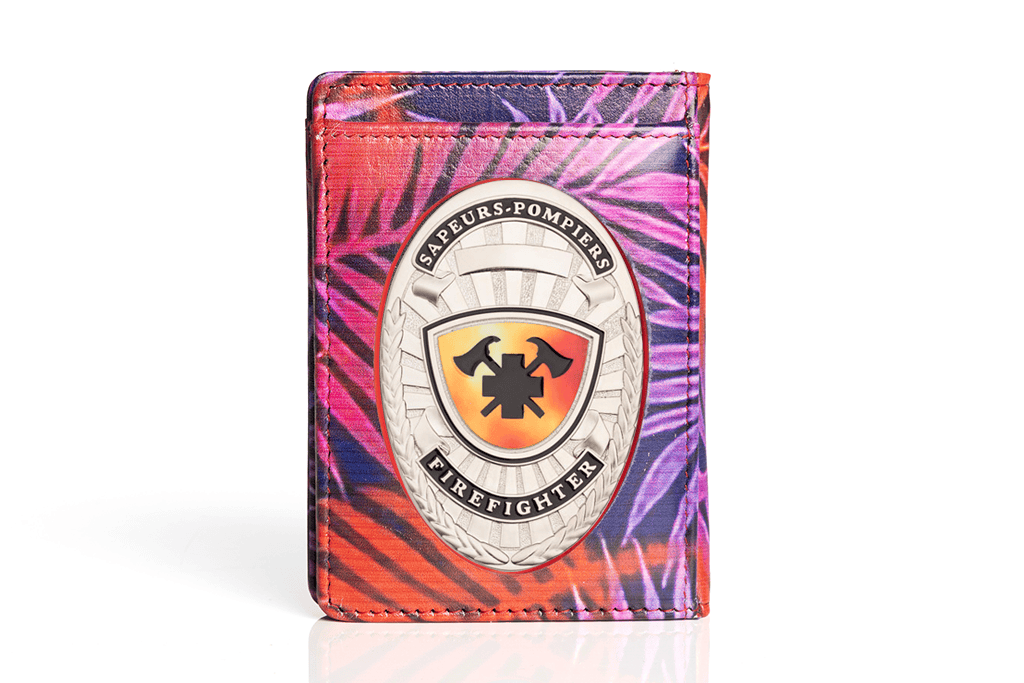 Borsellino in pelle "Waikiki" Pompieri, incisione