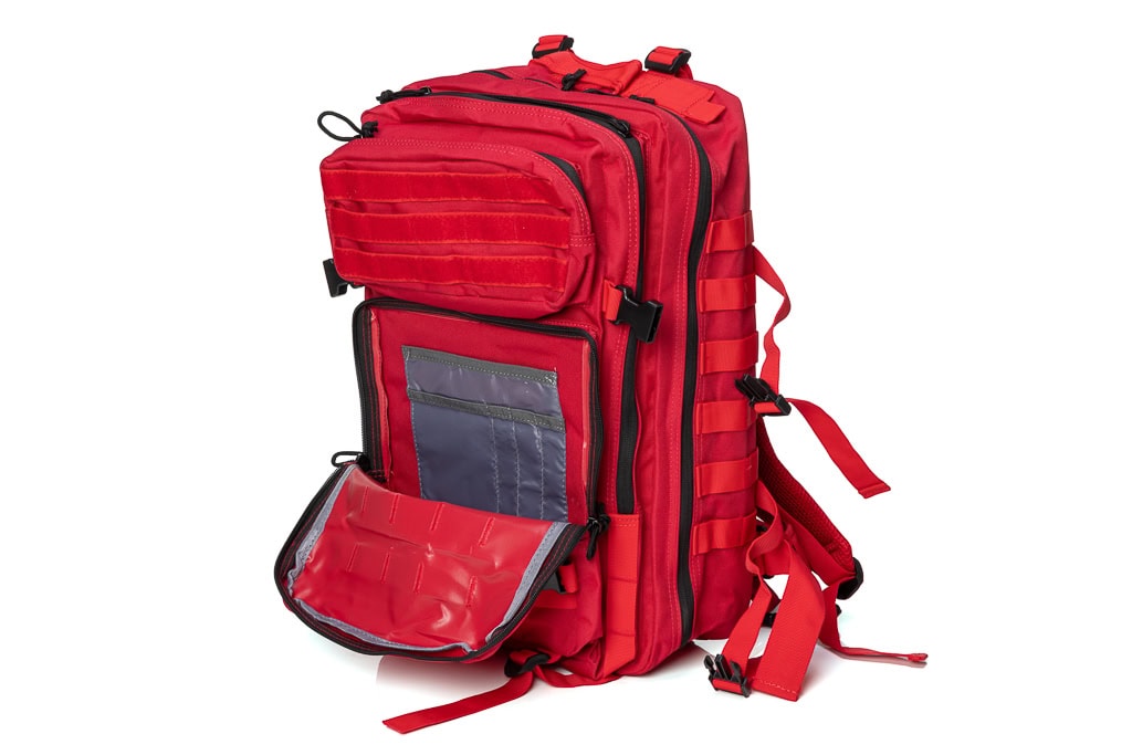 Tactical Molle-System Backpack, 45 L, red