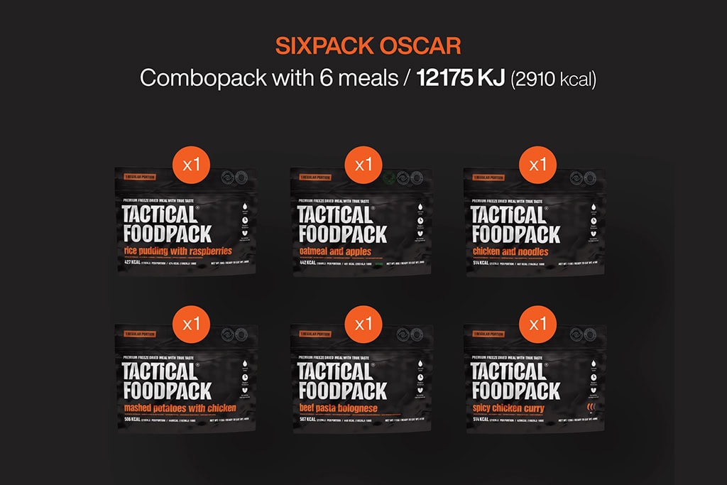 Tactical Foodpack - Confezione da sei Oscar (6 pasti)