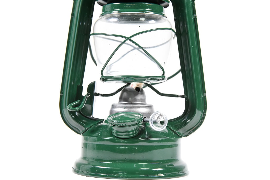 Lanterne tempête à pétrole, petite vert