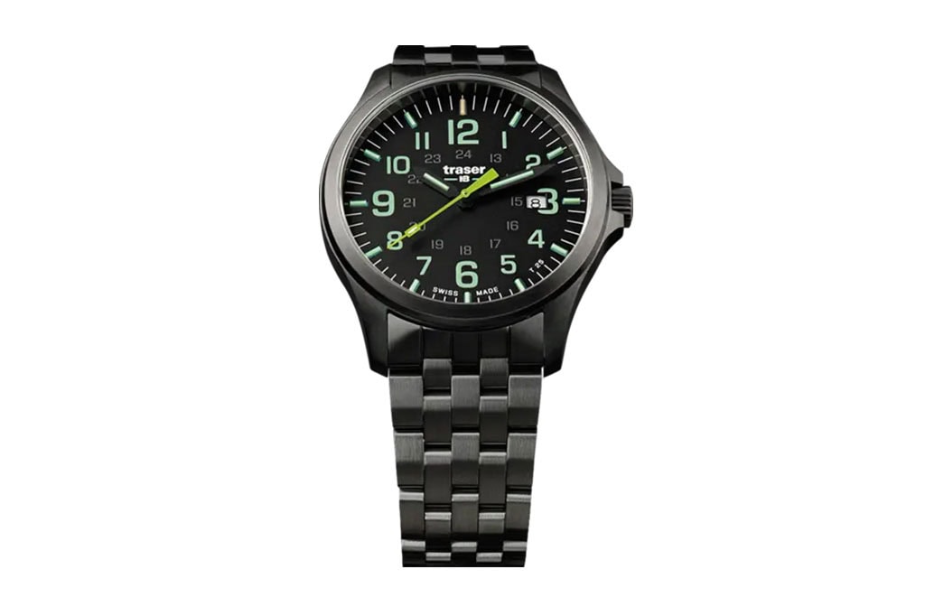 Traser P67 Officer Pro GunMetal Black/Lime - 107869