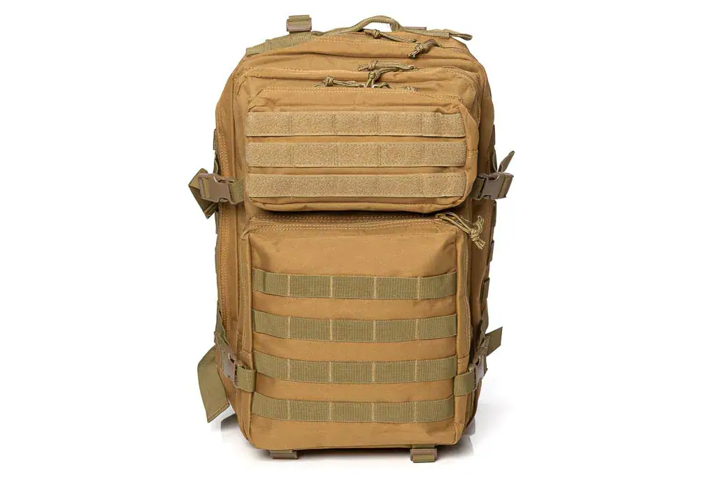 Rucksack-45-L-braun-12 metal-badge-de Rucksack 45 L braun 12 Metal Badge