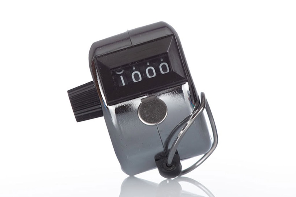 Metall Einhand Head counter / Runden und Personenzähler