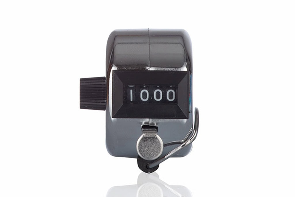 Metall Einhand Head counter / Runden und Personenzähler