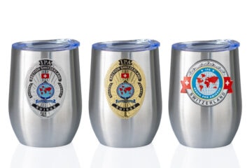Bicchiere termico sottovuoto da 350 ml in acciaio inox di alta qualità con coperchio