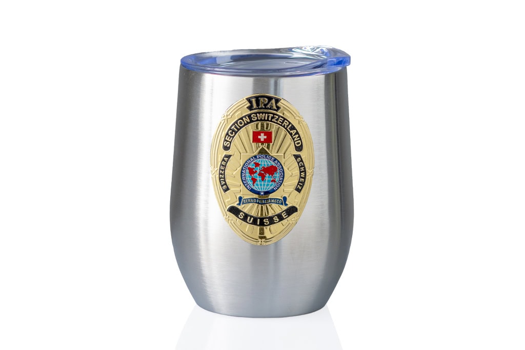 Vacuum-insulated thermos cup, 350 ml, made from high-quality stainless steel with lid
