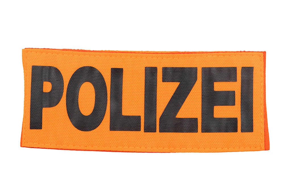 Brassard / Armbinde „POLIZEI“ Orange