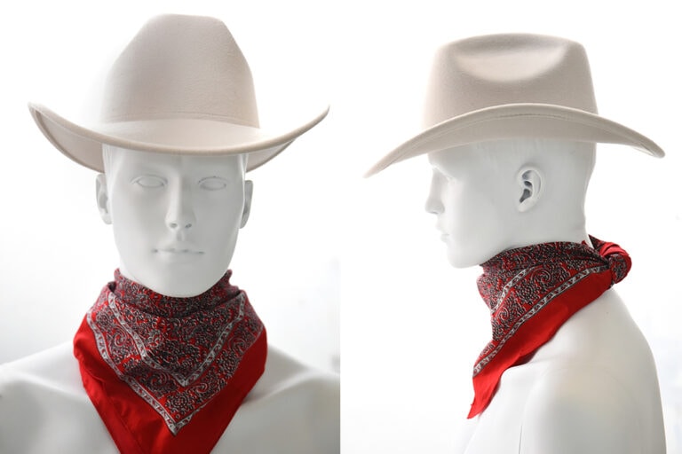 Cappello da cowboy „Rocky Mountains“ – Beige, 100% feltro di lana 01 Cowboyhut Metal Badge