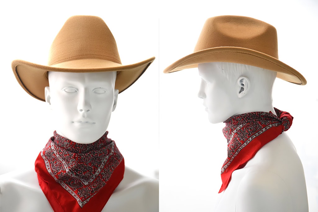 Cowboy Hat ‘Rocky Mountains’ – Light brown, 100% Wool felt