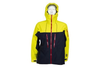 Veste de pluie unisexe « Goretex » – Jaune / Bleu foncé (300 g/m²)