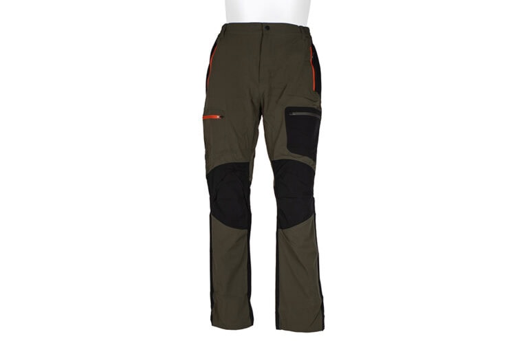 Pantalon de randonnée et de trekking extensible, modèle 1508 – vert / noir 01 Wander 1 Metal Badge