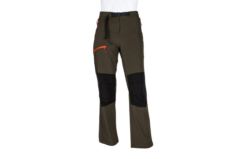 Pantalon de randonnée et de trekking extensible, modèle 2006 – vert / noir 01 Wander 4 Metal Badge
