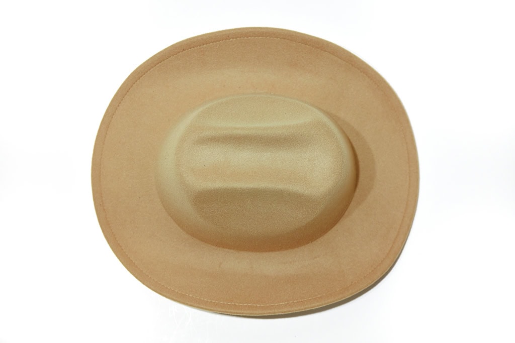Cowboy Hat ‘Rocky Mountains’ – Light brown, 100% Wool felt