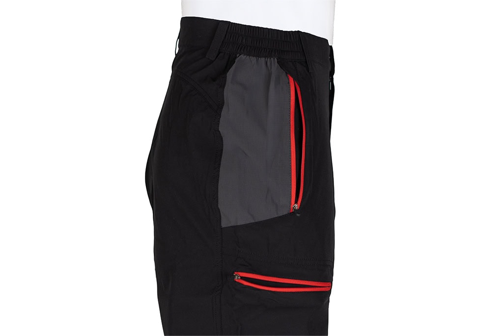 Stretch Hiking and Trekking Trousers Model 1508 – black / grey