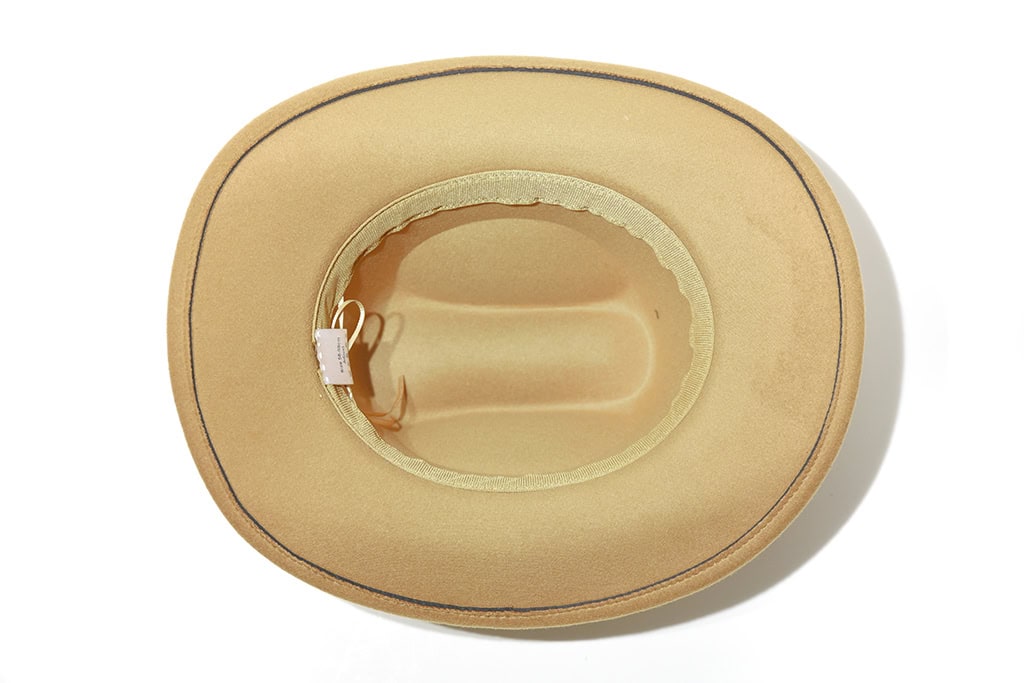 Cowboy Hat ‘Rocky Mountains’ – Light brown, 100% Wool felt