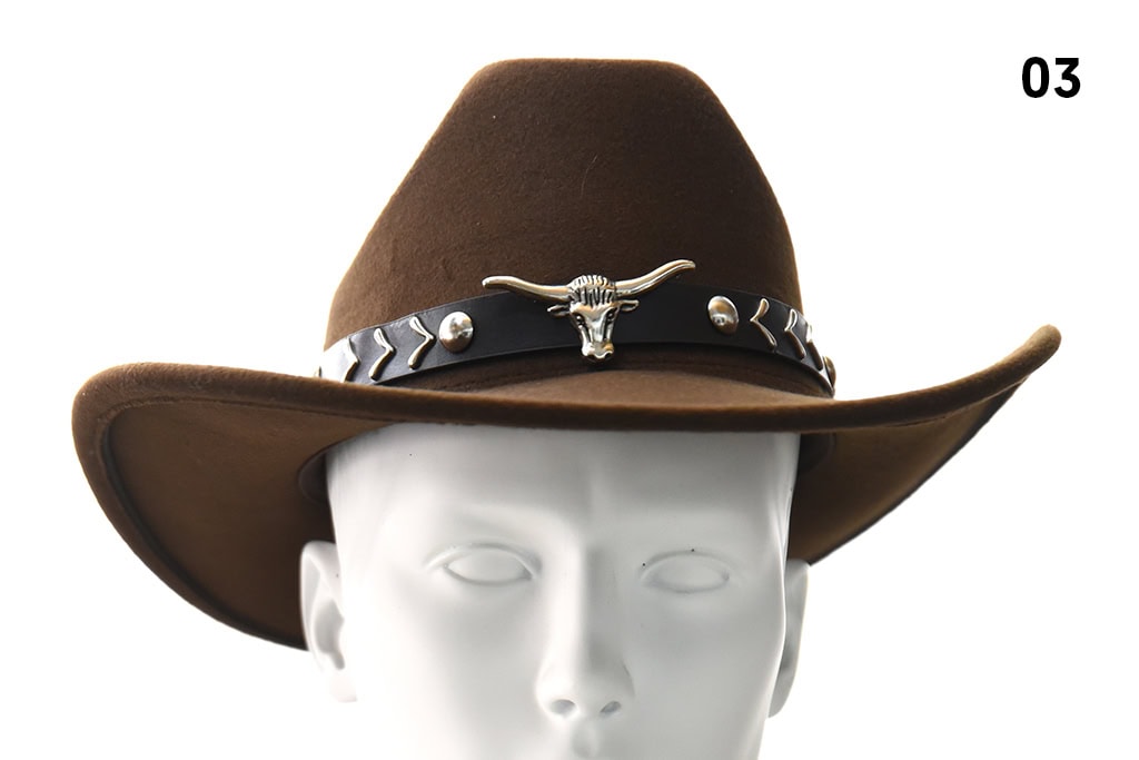 Cowboy Hat ‘Rocky Mountains’ – Dark brown, 100% Wool felt