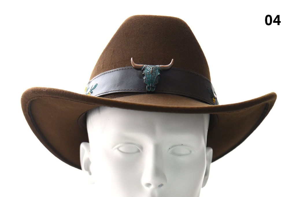 Cowboy Hat ‘Rocky Mountains’ – Dark brown, 100% Wool felt