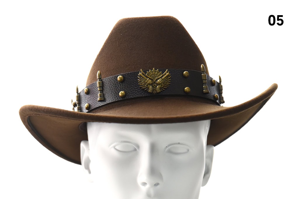 Cowboy Hat ‘Rocky Mountains’ – Dark brown, 100% Wool felt