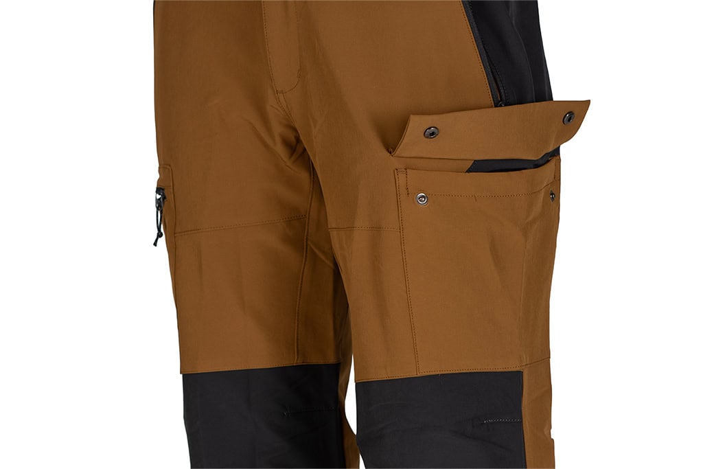 Pantaloni da trekking ed escursionismo Stretch Modello 9186 – ginger / nero