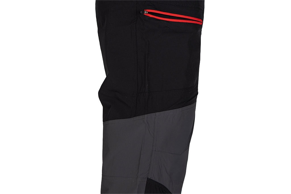 Stretch Hiking and Trekking Trousers Model 1508 – black / grey
