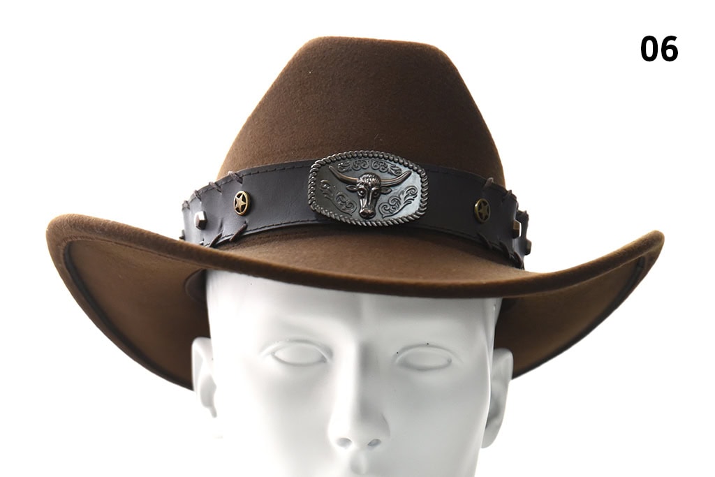 Cowboy Hat ‘Rocky Mountains’ – Dark brown, 100% Wool felt