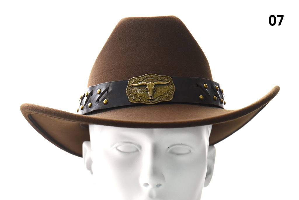 Cowboy Hat ‘Rocky Mountains’ – Dark brown, 100% Wool felt