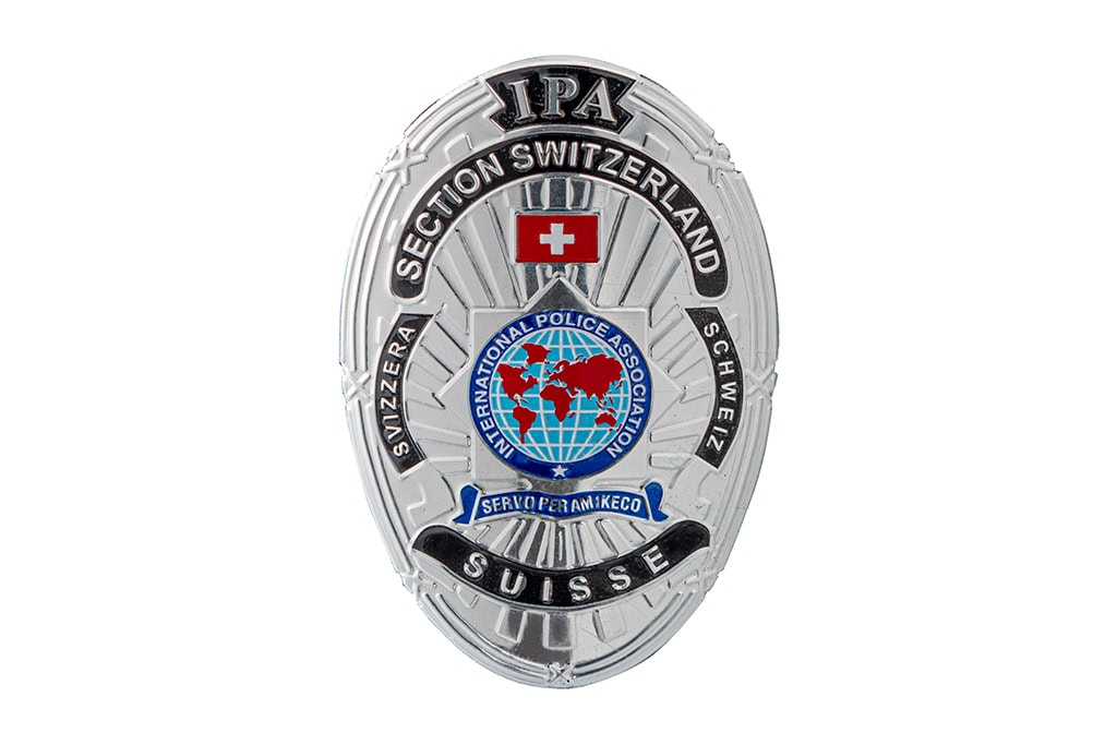 Wetterfeste 3D Alu-Sticker silber IPA Badge Aufkleber